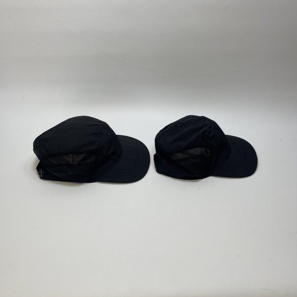 Lot x2 OAKLEY Womens Hydrolix Performance Black Hat Cap Lightweight Running - Picture 2 of 14